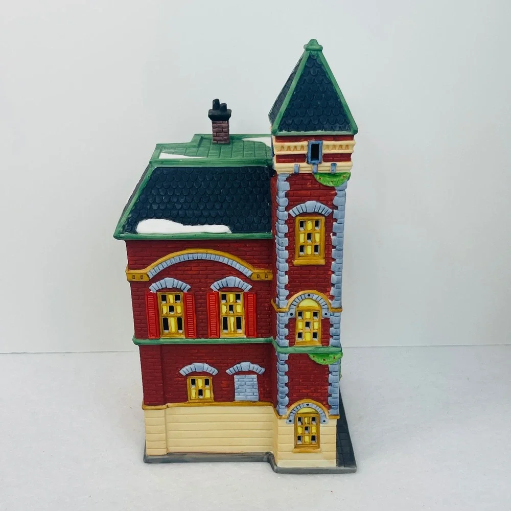 Dept 56 Red Brick Fire Station Christmas In The City Heritage Village 5536-0